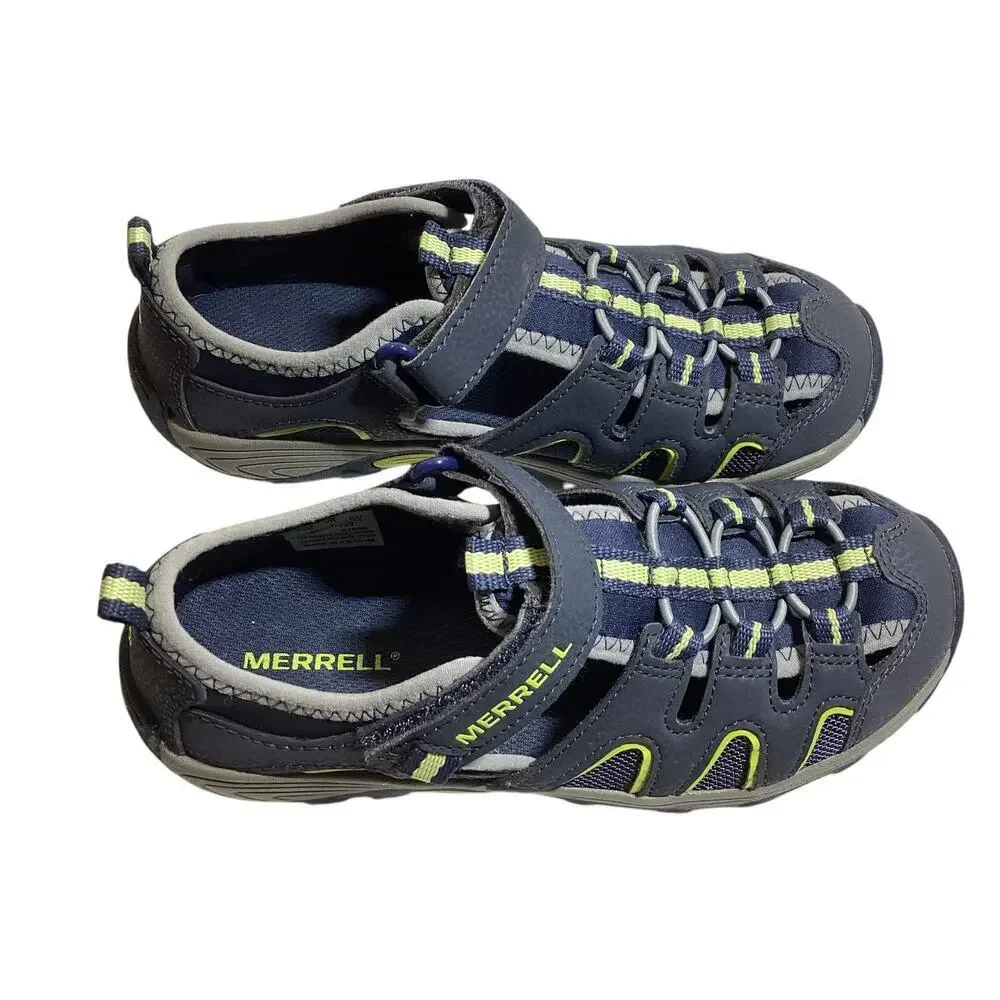 Merrel Little Kid's Hydro H2O Hiker Jr Sandal size 3 US (34 UK) lime green
